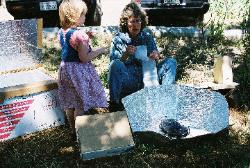 Carol Cox and Rose Jeavons, Solar Cooking Demo