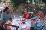 Meze with Panos and Manolis (photo by Glenda Kapsalis)